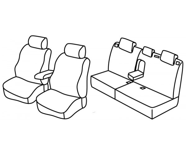 Housses sur mesure Citroën C4 Phase 1. La qualité à prix particulier