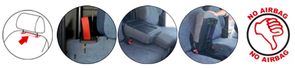 Housses de siège en tissu pour Opel Combo Cargo 2018+