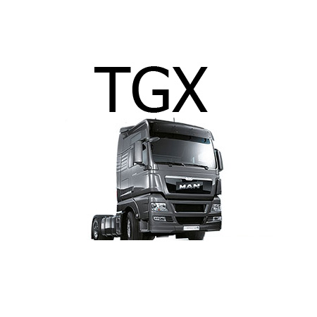 HO camion Accessoires Cabine de conduite MAN TGX GM sans Déflecteurs de  vent 2x